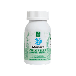 Chlorella orgánica 180 tabletas - Manare