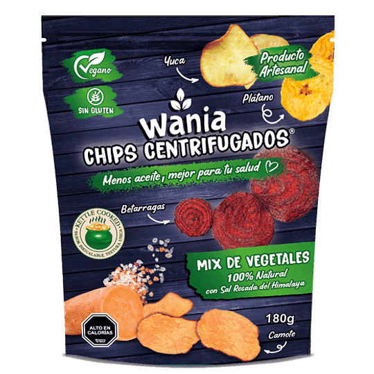 Mix de vegetales chips 180 gr - Wania