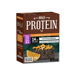Barra de Proteina vegana Naranja bitter 5 unidades - Wild Protein