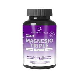Ultra Magnesio Triple 60 cápsulas - Ortomolecular