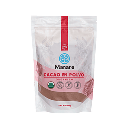 Cacao en polvo orgánico 500 gr - Manare