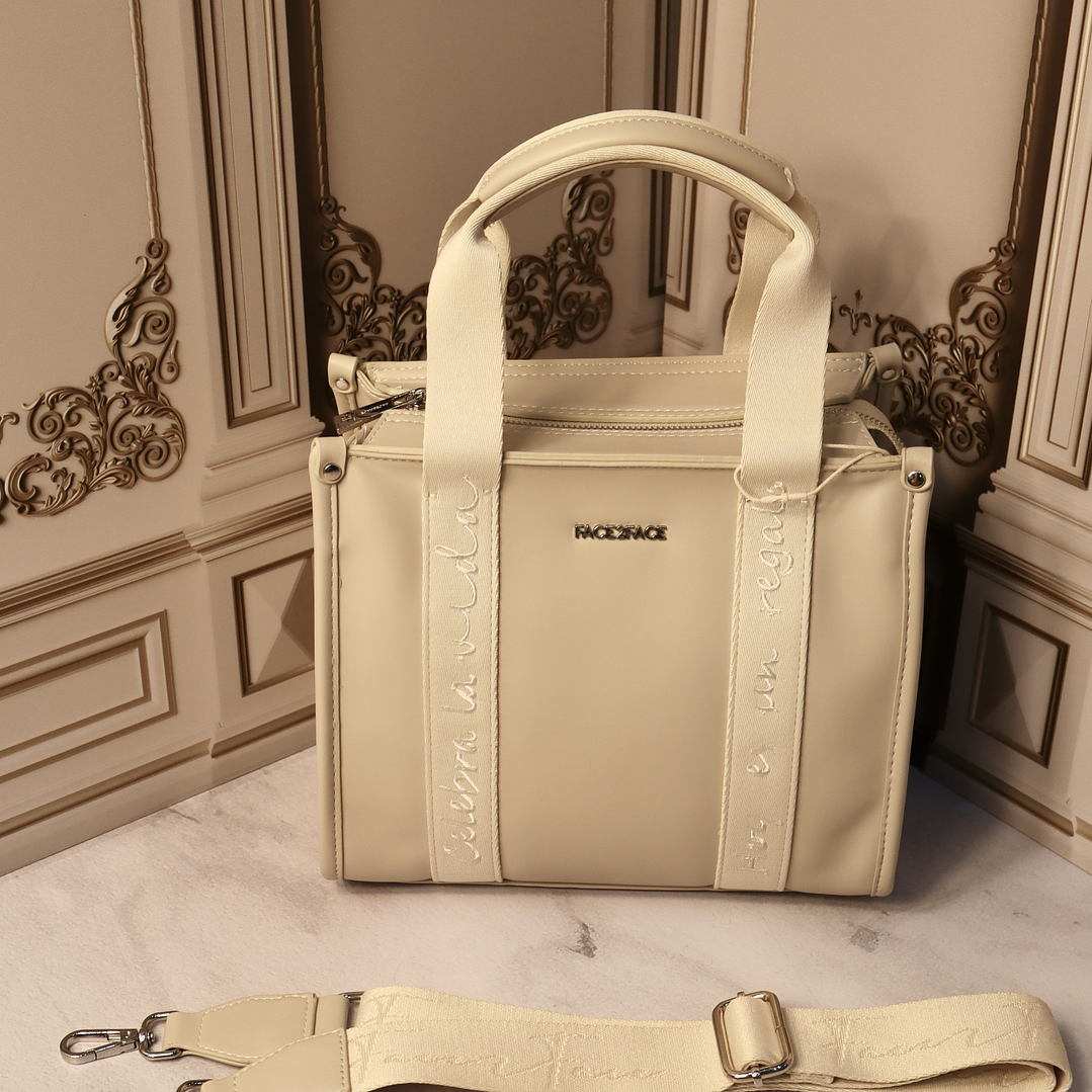 Tote bag  talco x beige  1