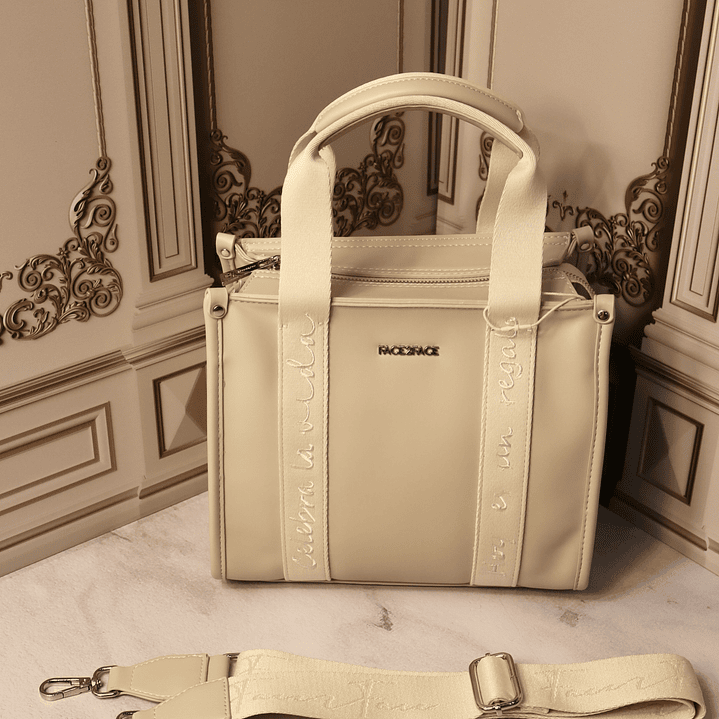 Tote bag  talco x beige  1