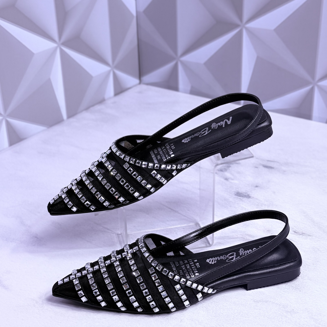 Baleta pedrería negra 1