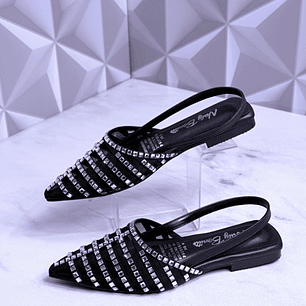 Baleta pedrería negra