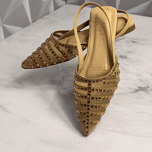 Baleta pedrería dorada