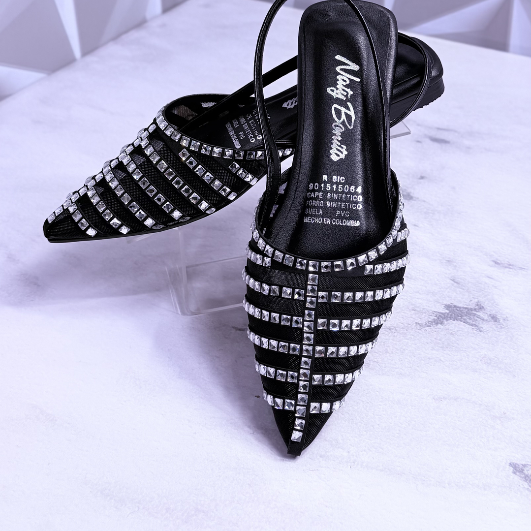 Baleta pedrería negra 2