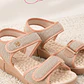 SANDALIA NUDE DE CORREAS EN VELCRO MODARE - Miniatura 5