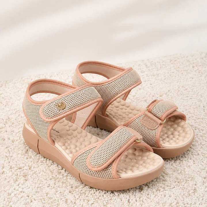 SANDALIA NUDE DE CORREAS EN VELCRO MODARE 8