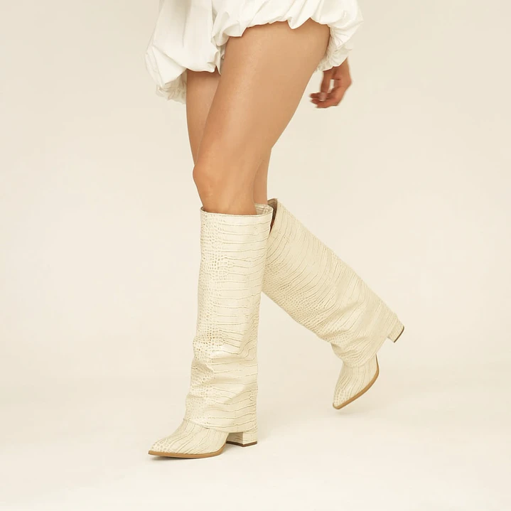 BOTA TEXANA BEIGE 2