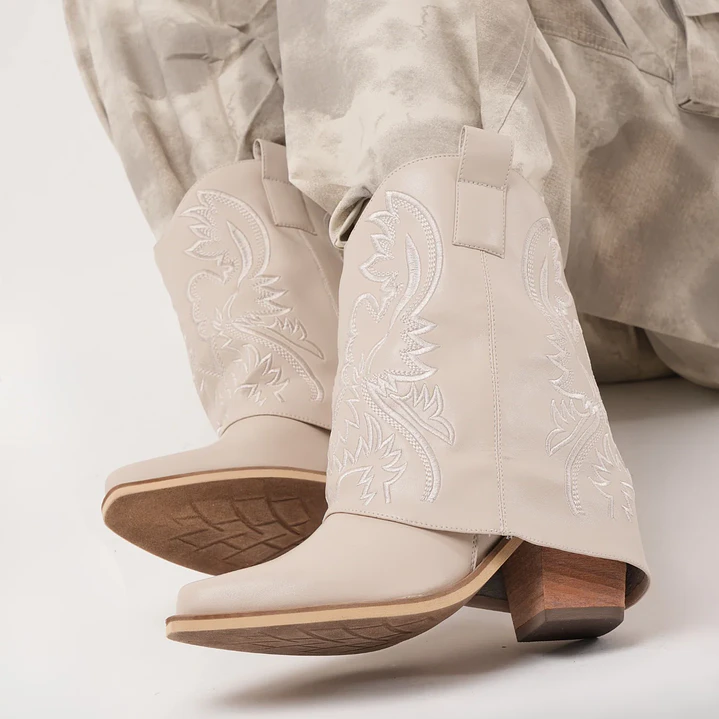 BOTA TEXANA BEIGE 4