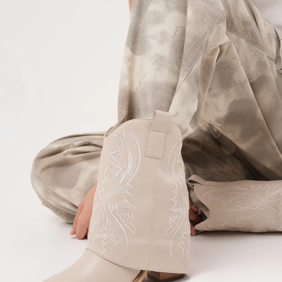 BOTA TEXANA BEIGE 5