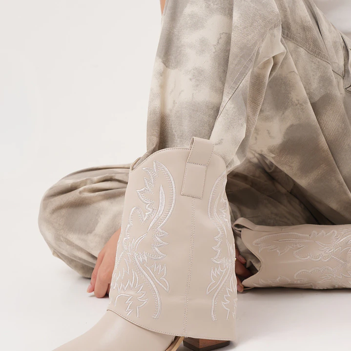 BOTA TEXANA BEIGE 5