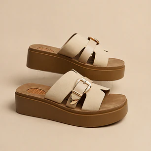 Sandalia sueca Teresa beige 