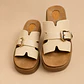 Sandalia sueca Teresa beige  - Miniatura 2