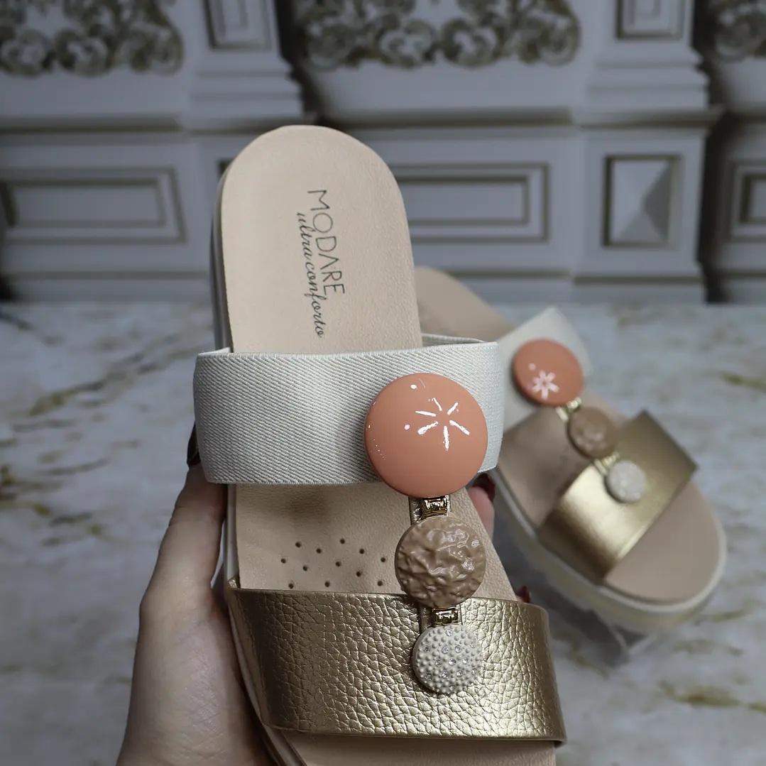Sandalia talco x oro referencia Eliana  2