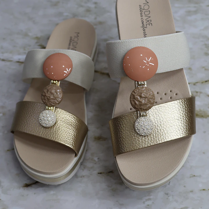 Sandalia talco x oro referencia Eliana  3