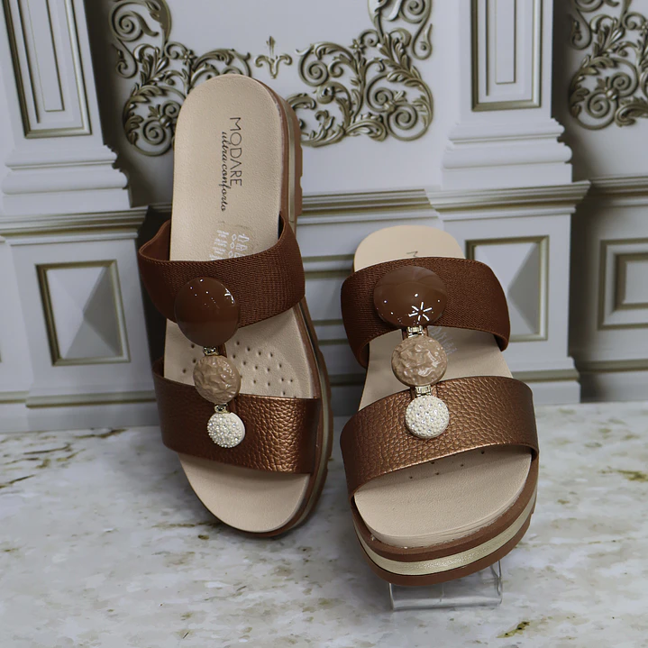  Sandalia bronce x café referencia Eliana  4