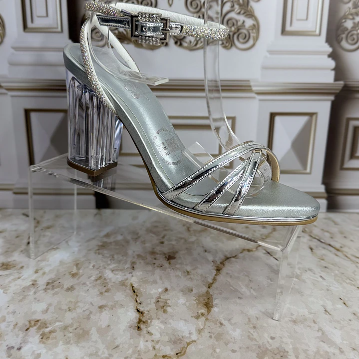  SANDALIA PLATA PARA CÓCTEL REFERENCIA CINDERELLA  1