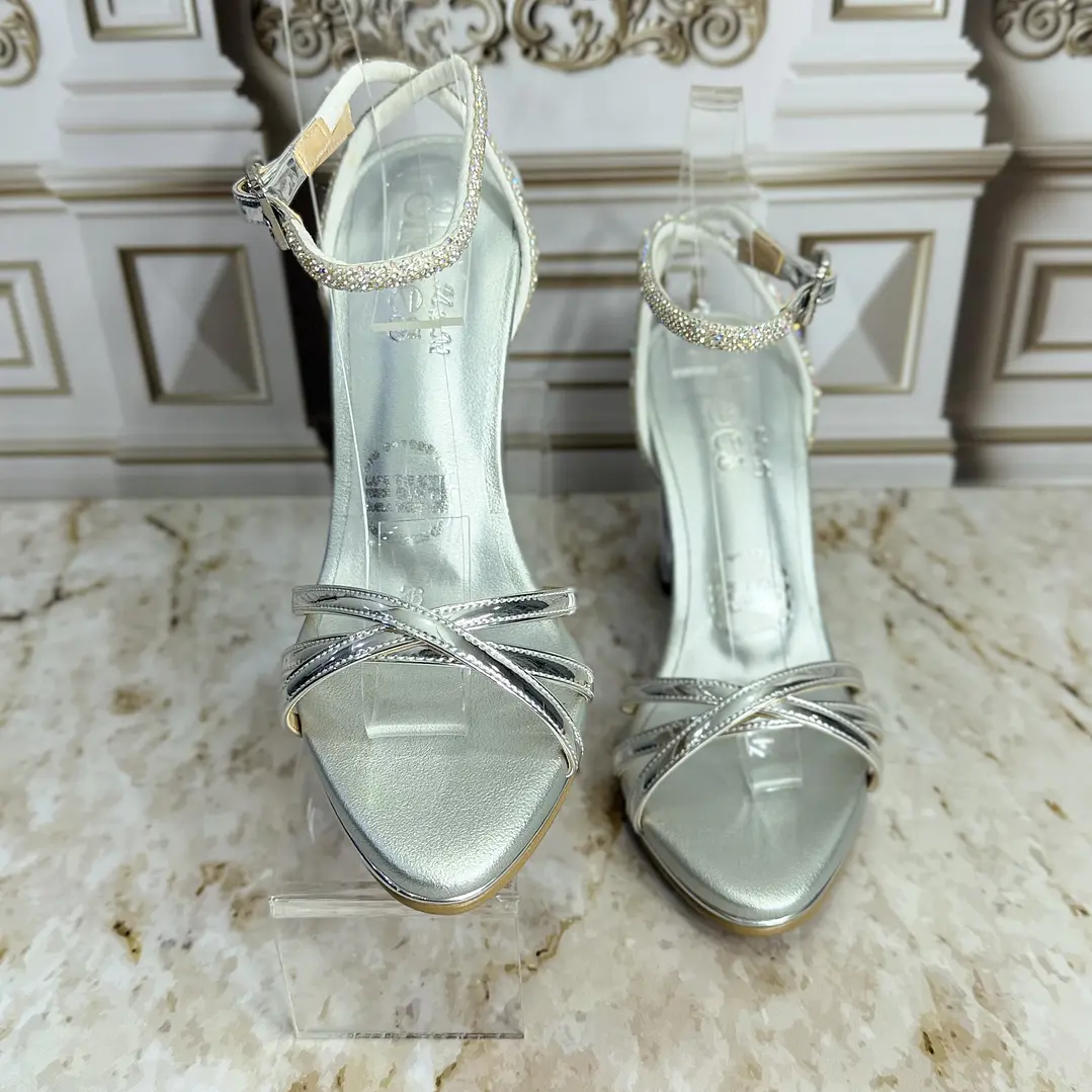  SANDALIA PLATA PARA CÓCTEL REFERENCIA CINDERELLA  3