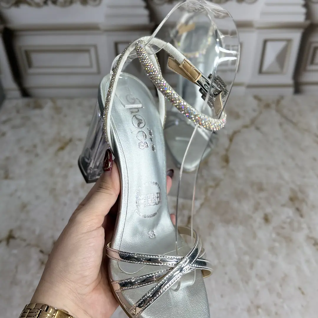  SANDALIA PLATA PARA CÓCTEL REFERENCIA CINDERELLA  5