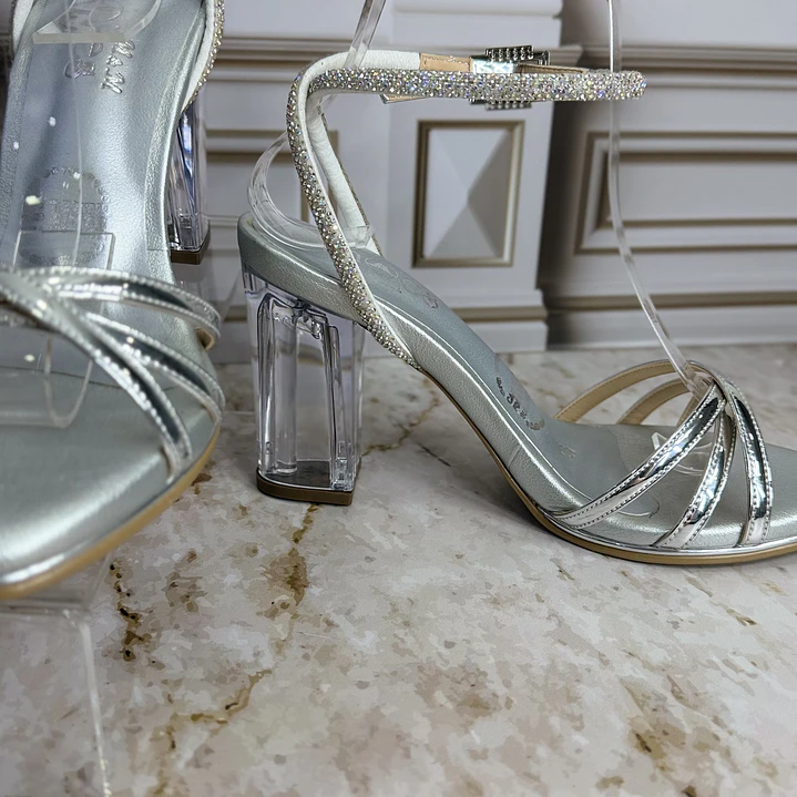  SANDALIA PLATA PARA CÓCTEL REFERENCIA CINDERELLA  8