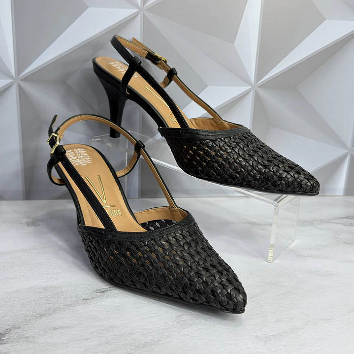 STILETTO TEJIDO NEGRO VIZZANO  5