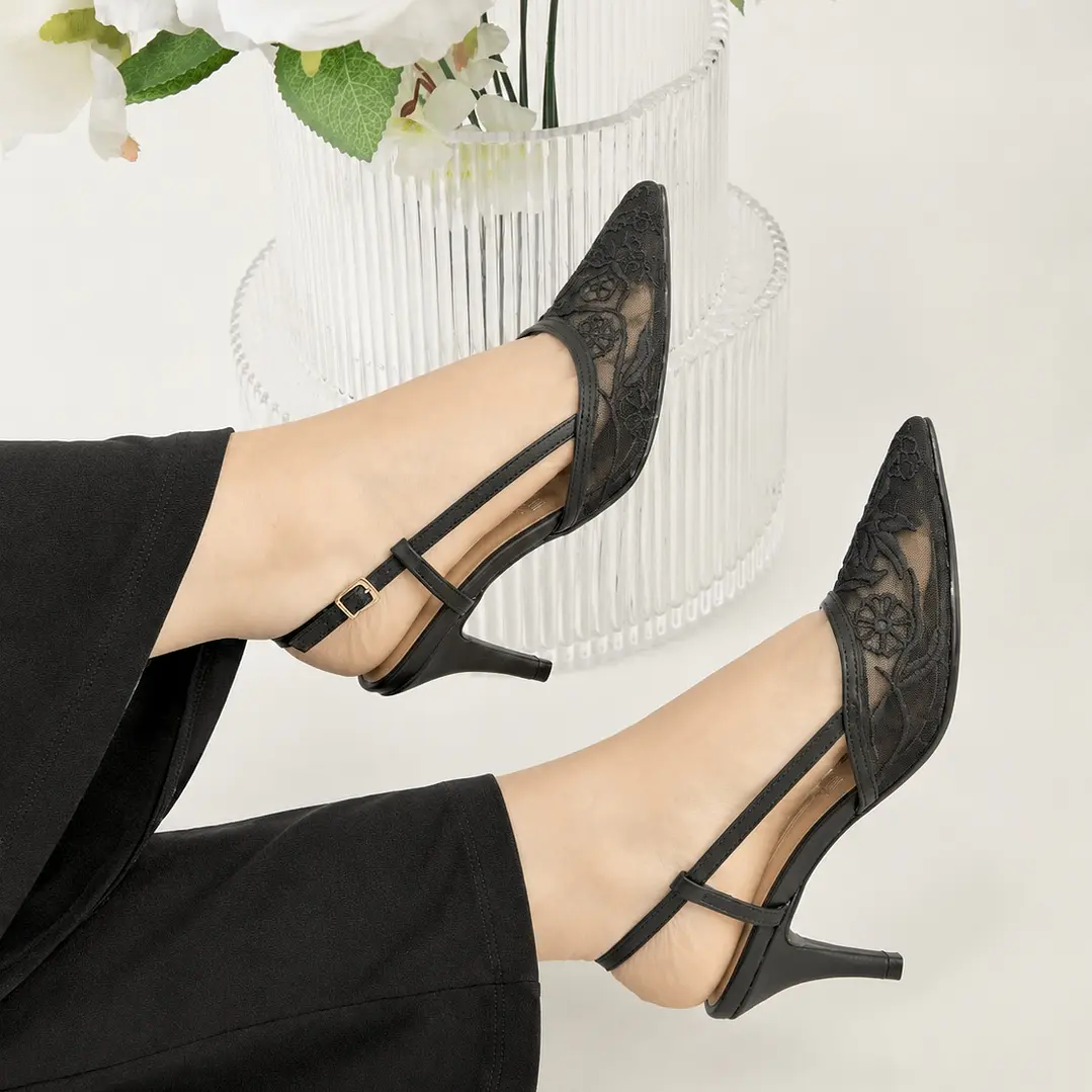 STILETTO TEJIDO X MAYA NEGRO VIZZANO  3