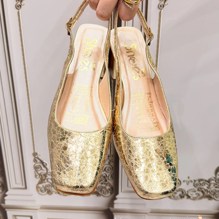 ZAPATO MERCY DORADO FOLIA  1