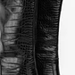 BOTA LORNA NEGRA CROCO  - Miniatura 2