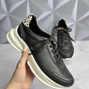 TENNIS NEGRO CON FOLIA ITALIANA 