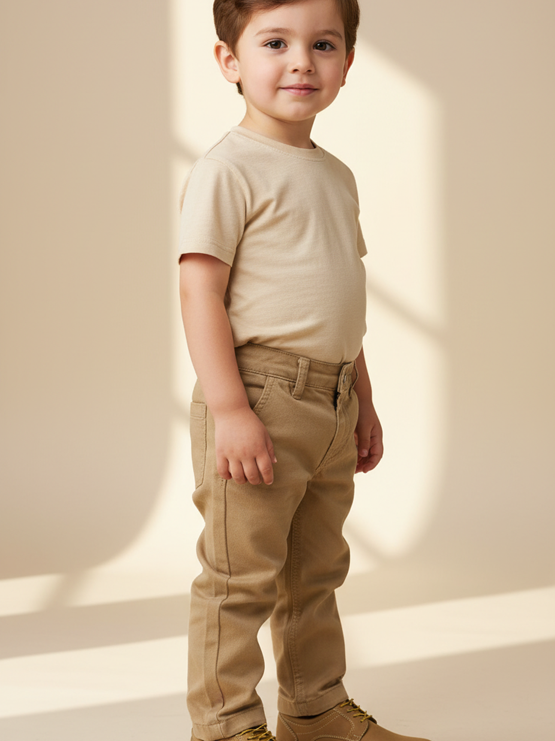 Zapato bass de niño color beige 2