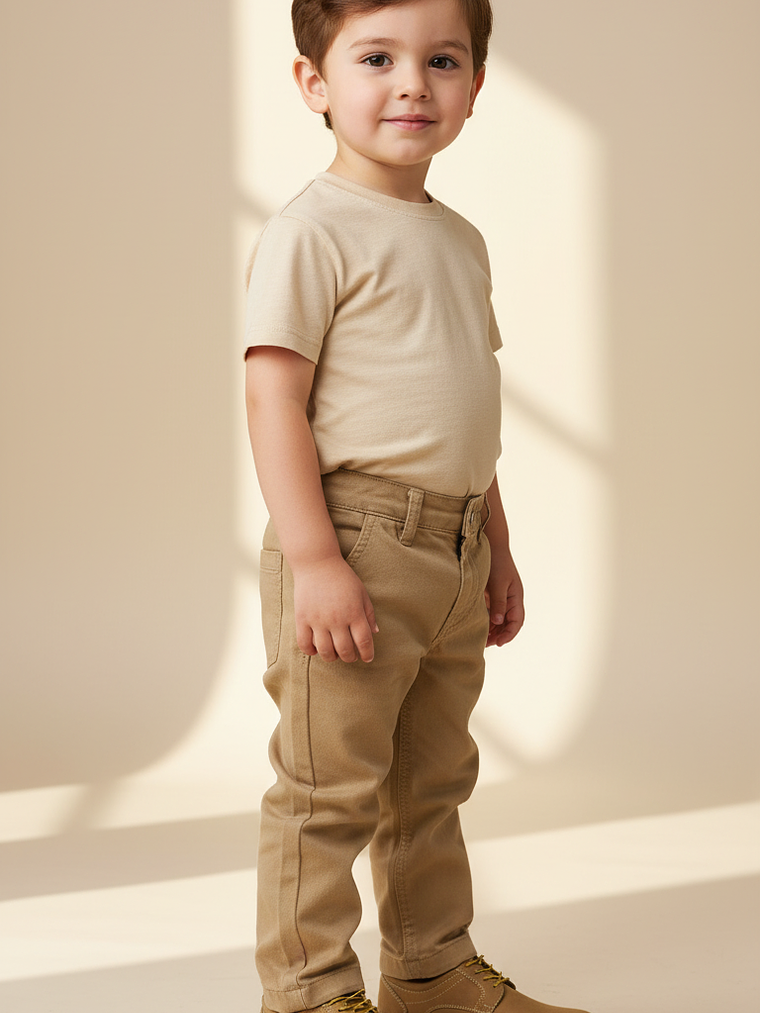 Zapato bass de niño color beige 2