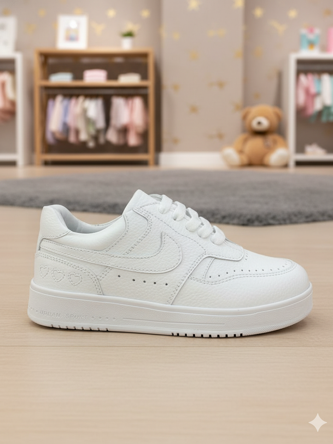 Zapatilla blanca unisex 1