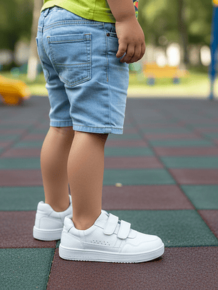 Zapatilla blanca unisex