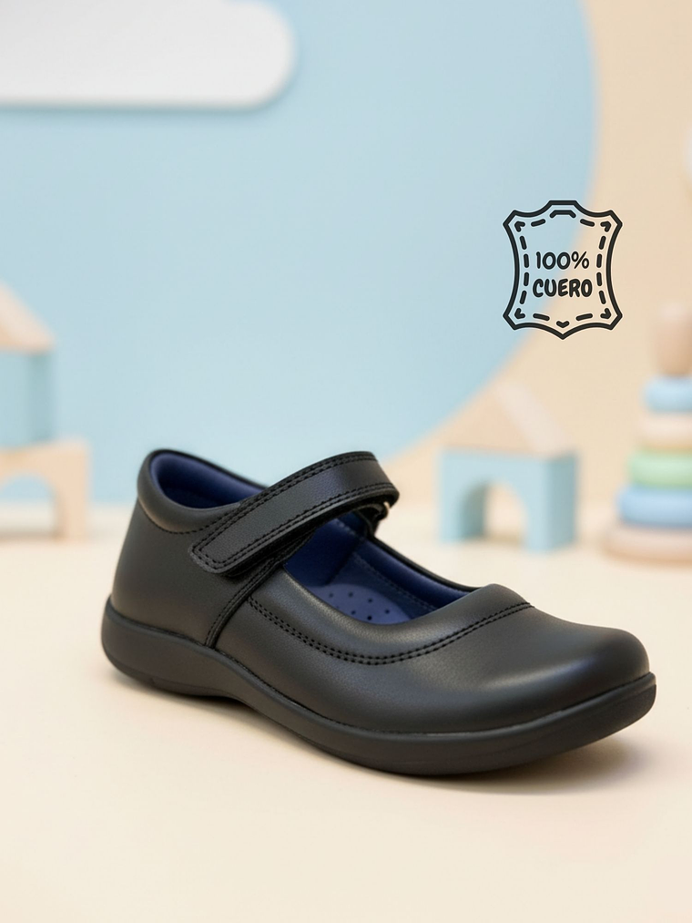 Zapato escolar Niña con velcro 1