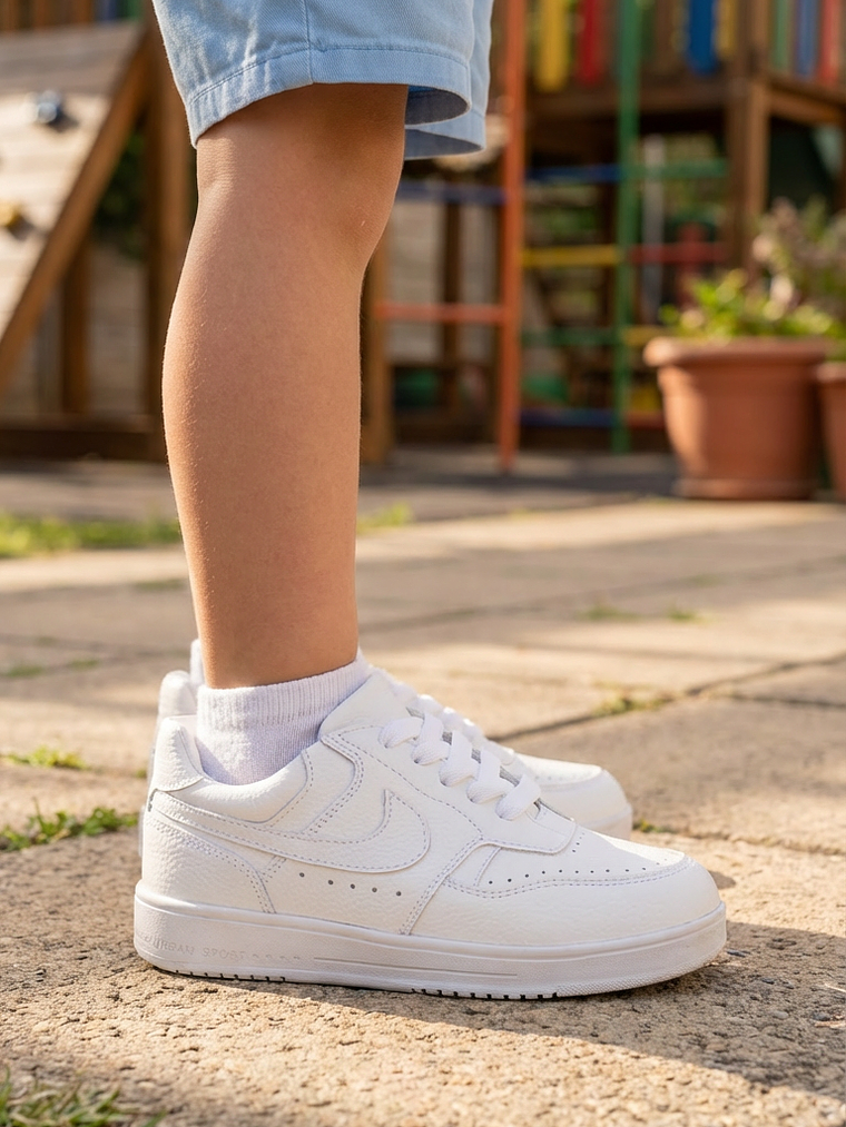 Zapatilla blanca Unisex 3