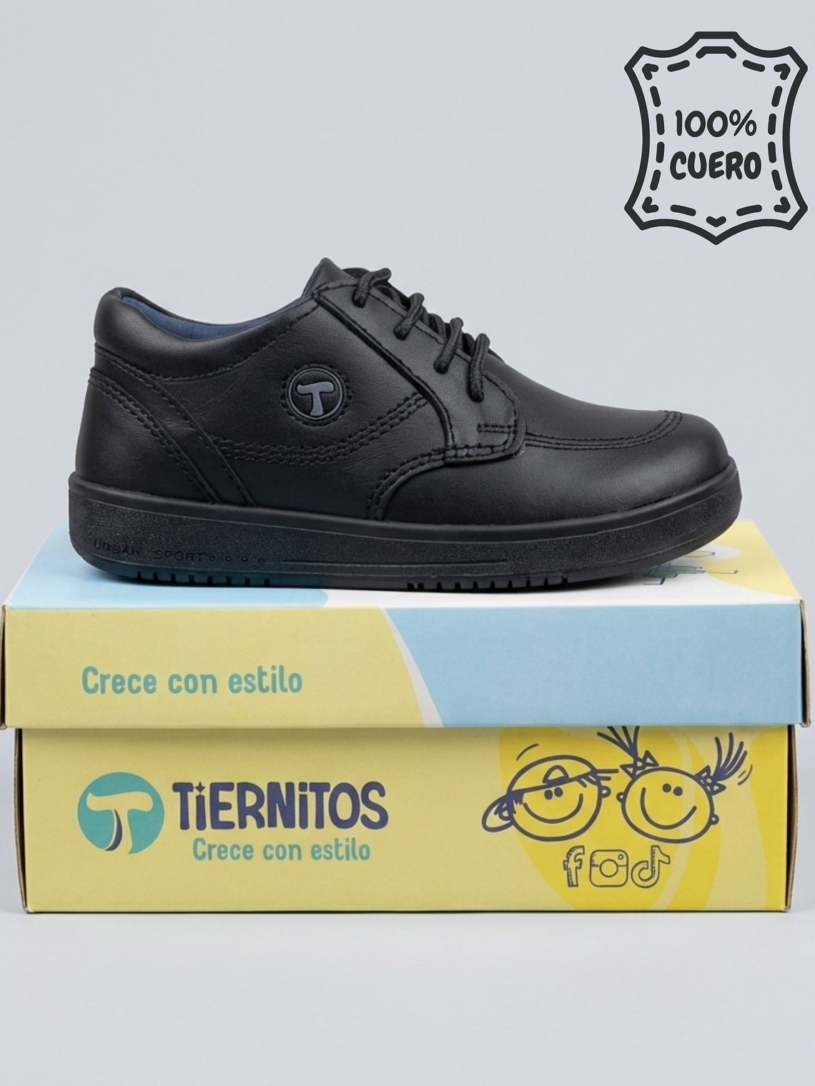 Zapato escolar de Niño Cuero 1