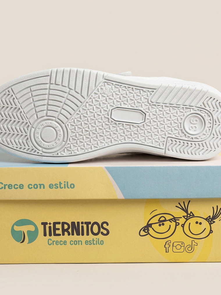 Zapatilla blanca Unisex 3