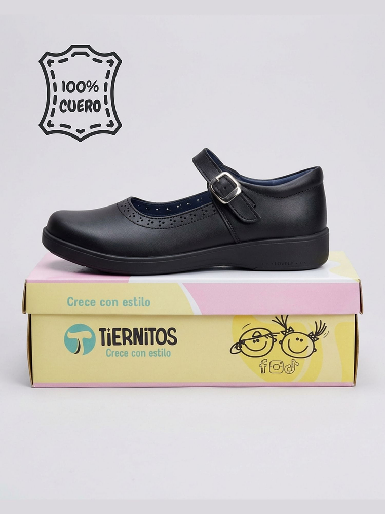 Zapato escolar de Niña Cuero 1