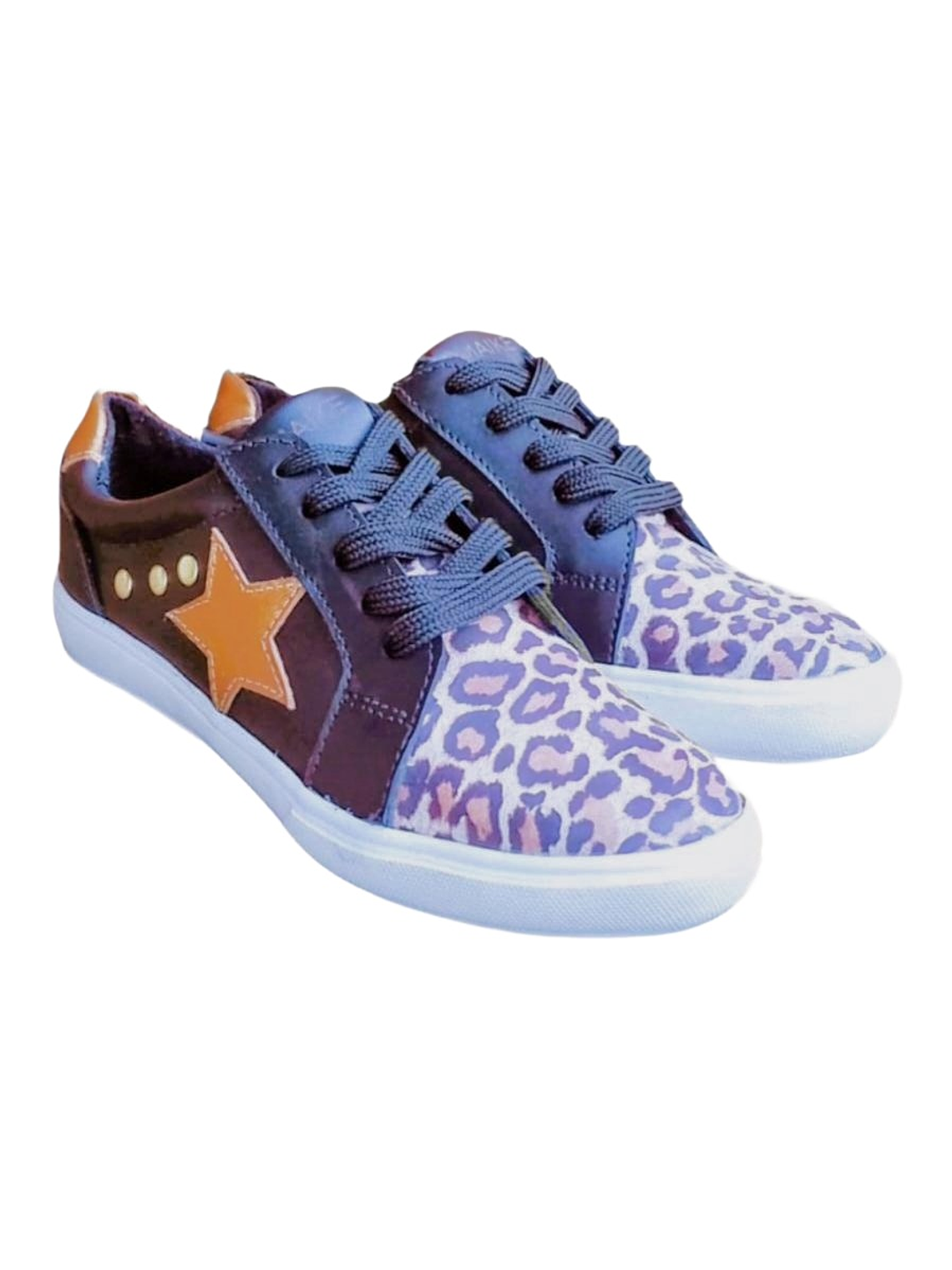 ZAPATILLAS MUJER - ESTRELLA  PRINT NEGRA MORENA 1