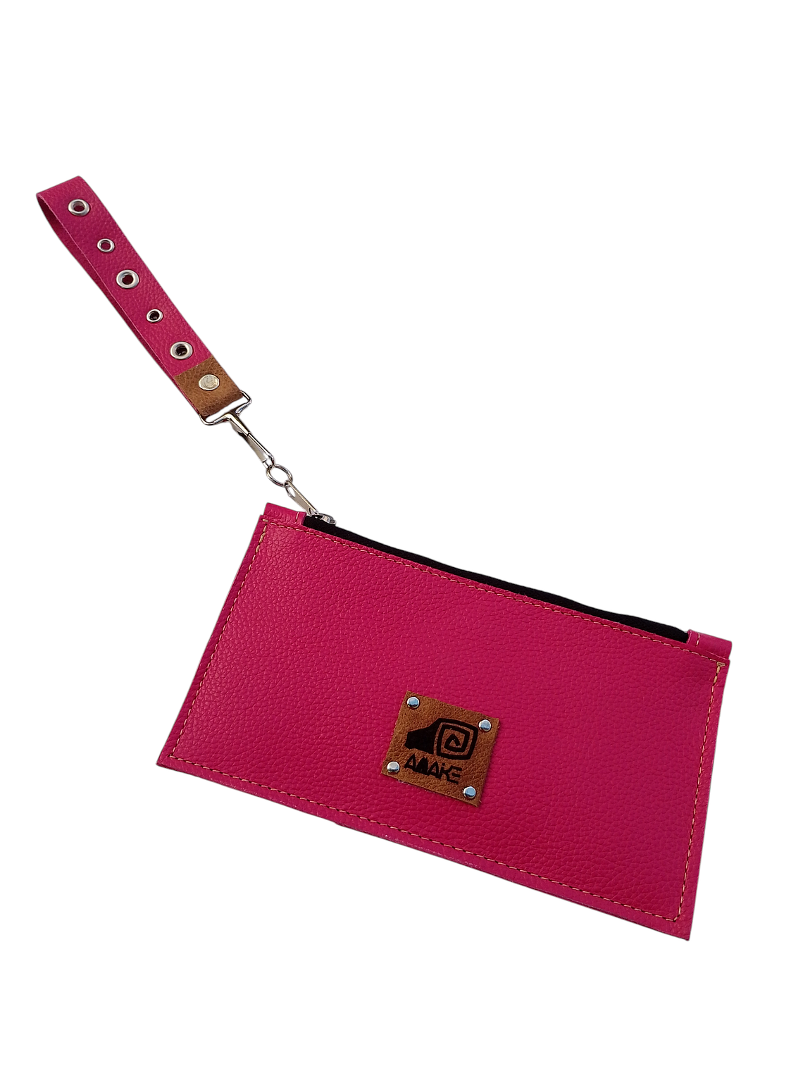 BILLETERA MUJER  DE CUERO FUCSIA  1