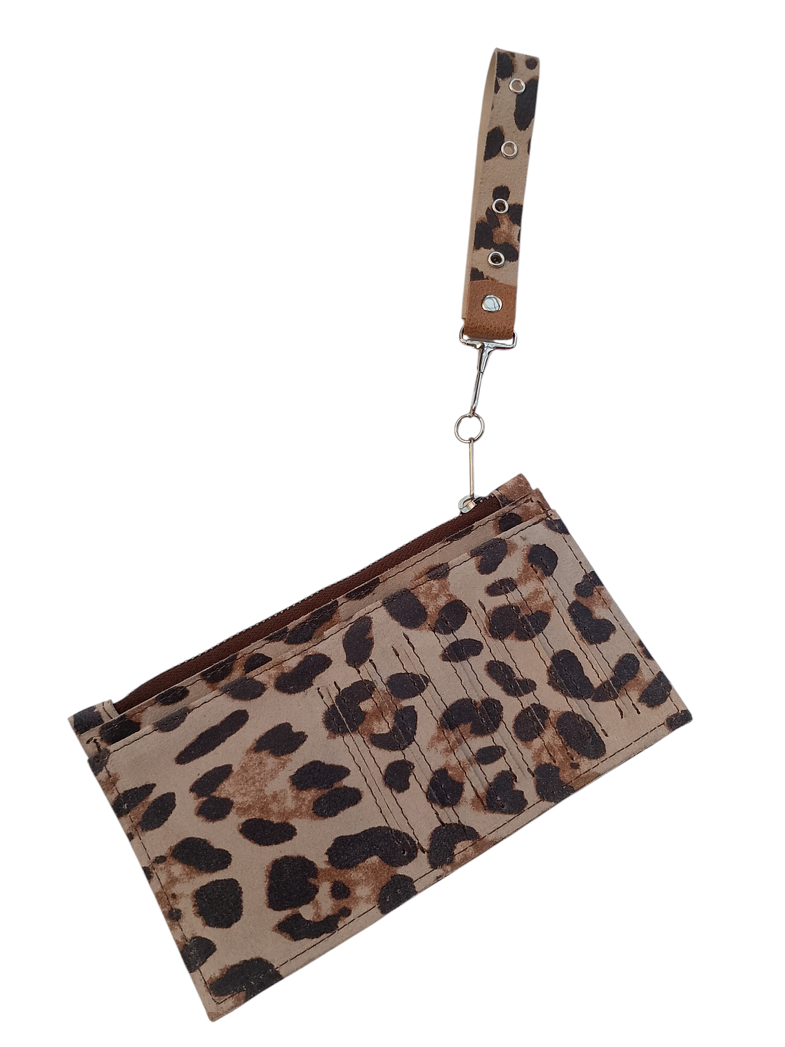 BILLETERA MUJER CUERO ANIMAL PRINT CHITA BEIGE 2