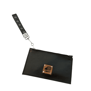 BILLETERA MUJER CUERO NEGRO GRANO