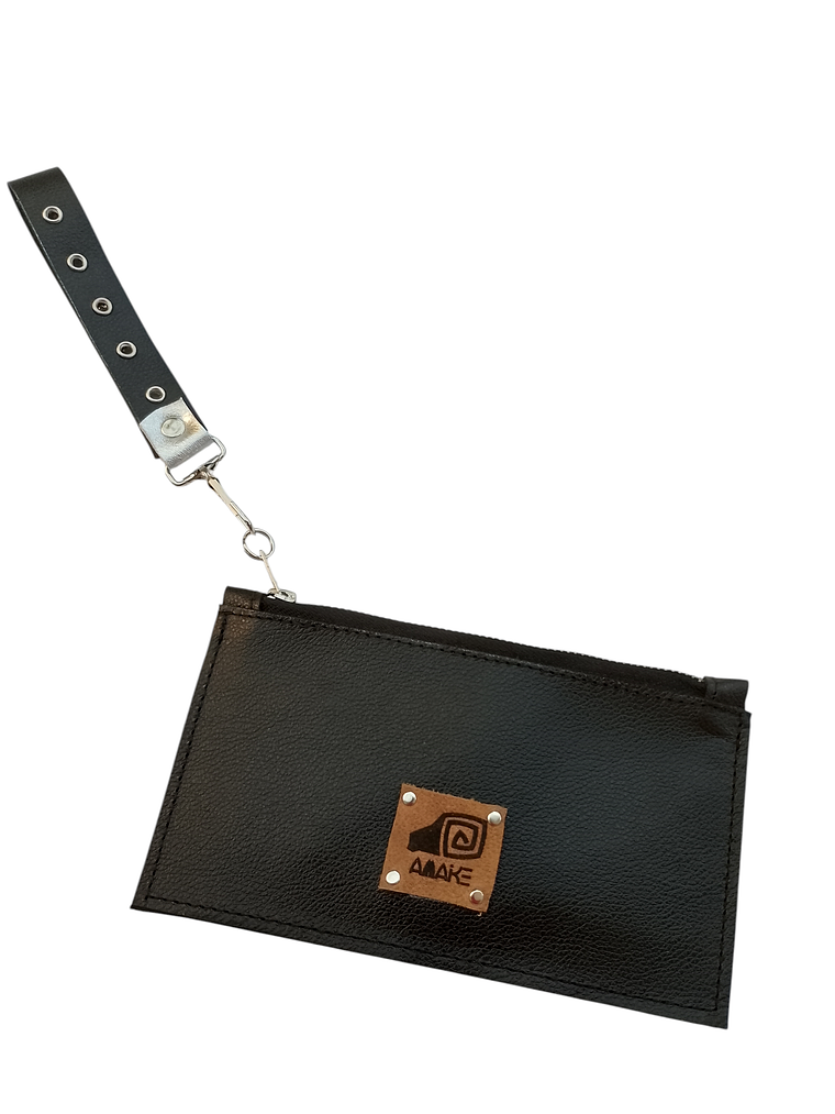 BILLETERA MUJER CUERO NEGRO GRANO 1