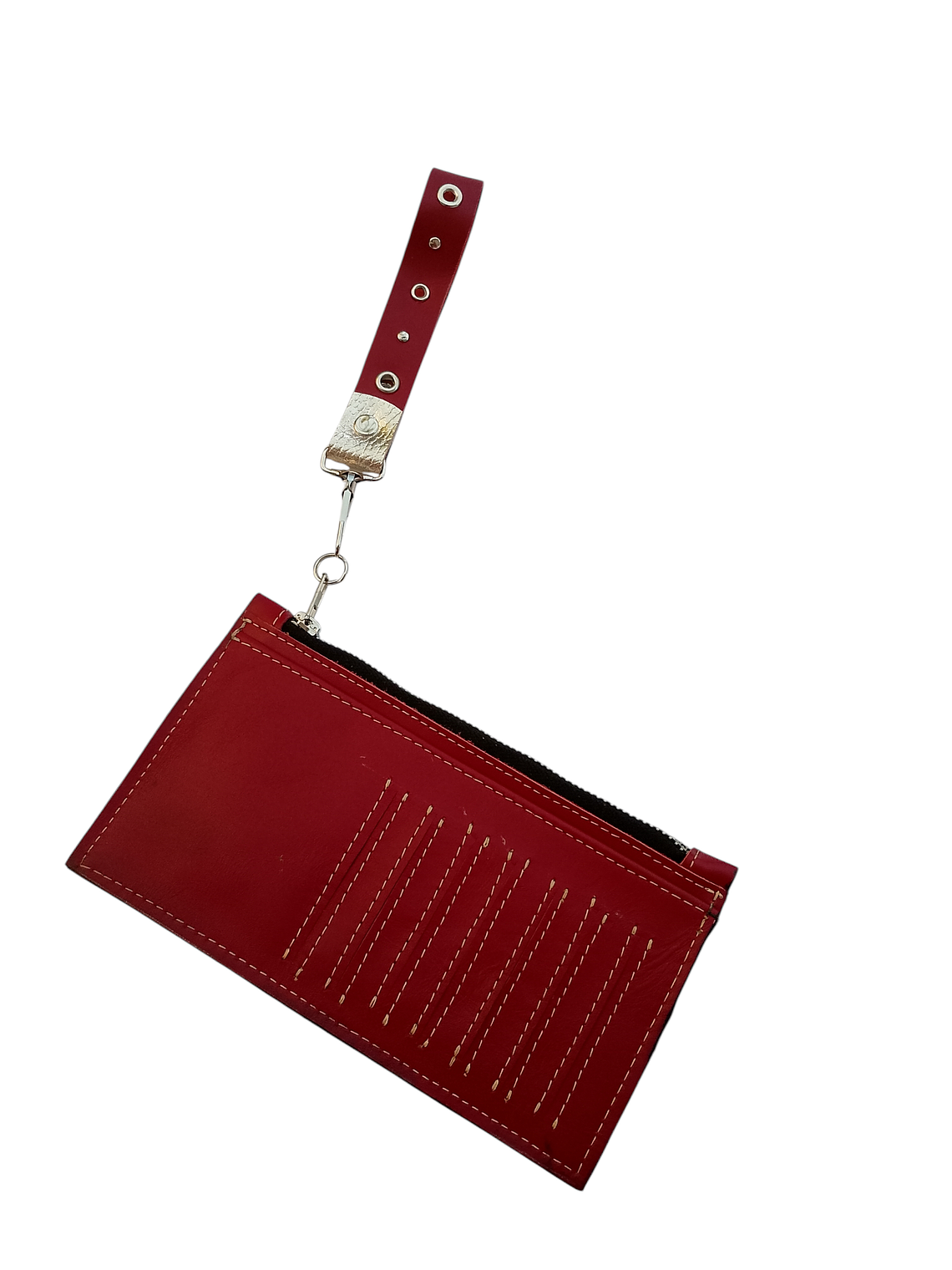 BILLETERA MUJER CUERO ROJO 2