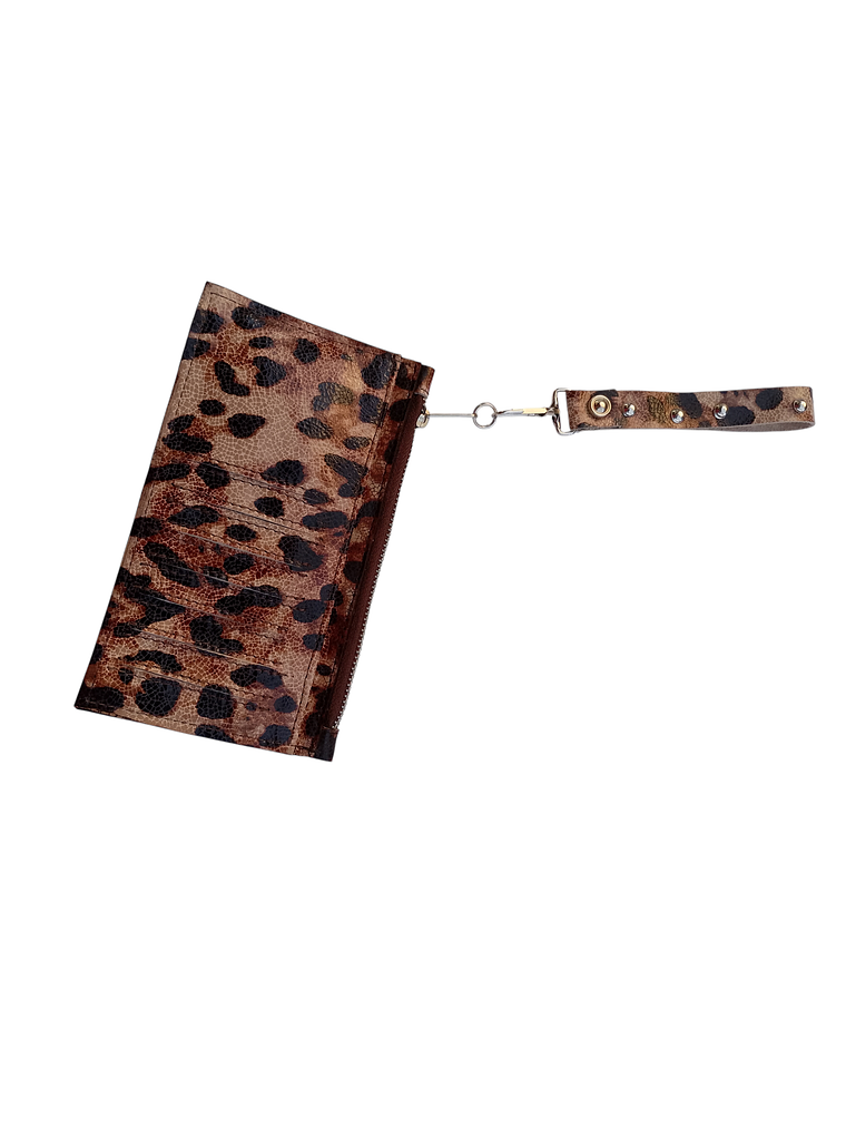 BILLETERA MUJER CUERO ANIMAL PRINT CHITA CAFE 2