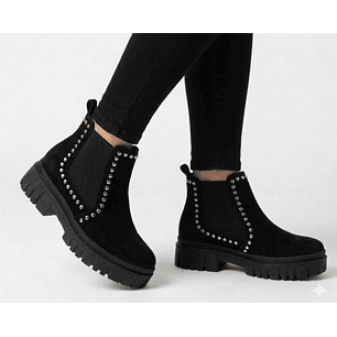 BOTIN CHELSEA TRUCK NEGRO RENO TACHAS