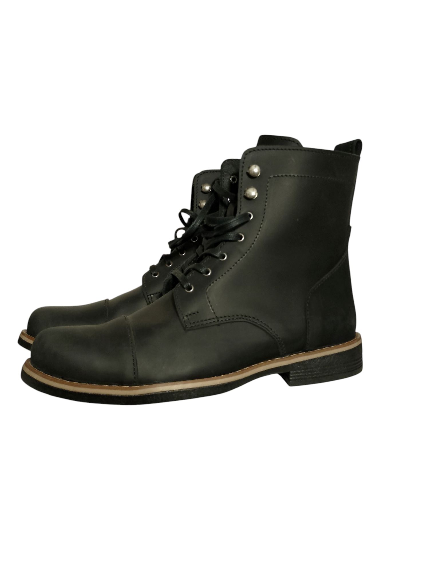 Botin Mid Cuero Hombre Torri - Negro