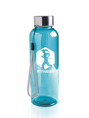 Garrafa de Tritan Personalizada 500ml com Cordão e Tampa de Metal
